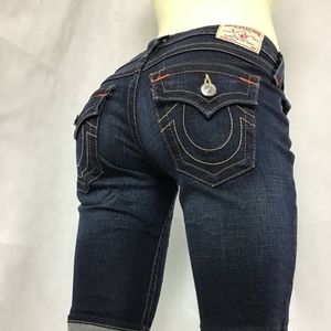 True Religion Jean Shorts Size 24 SOPHIE (*1)^